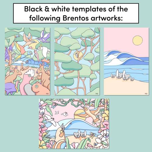 Resource preview 2 for Mindfulness Colouring - The Brentos Collection