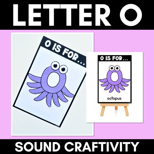 Resource preview 1 for Beginning Sound Crafts - UPPERCASE Letter O - O is for Octopus