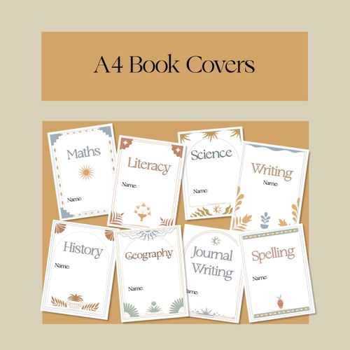 Resource preview 1 for A4 Book Covers