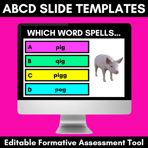 Resource preview 1 for ABCD Formative Assessment Editable Slides