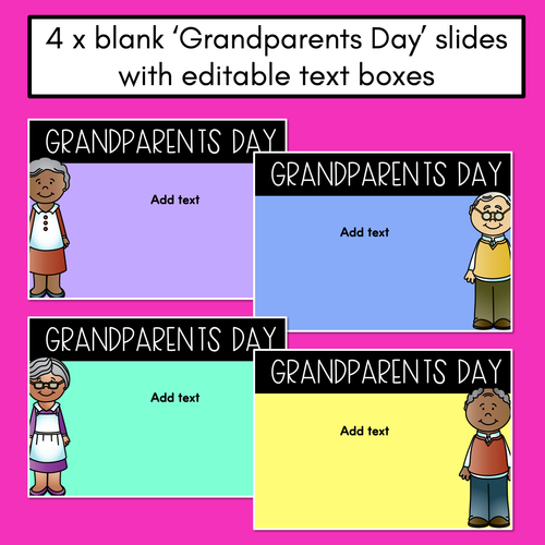 Resource preview 3 for Grandparents Day - Editable PowerPoint Slides