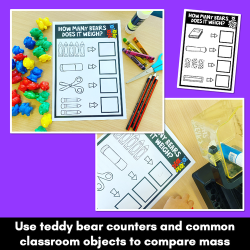 Resource preview 3 for Mass Activities Kindergarten - Teddy Bear Weighing