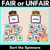 1 for Fair or Unfair - Spinner Sorting Activity