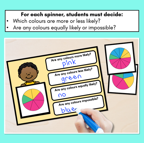 Resource preview 2 for Probability Spinner Mats