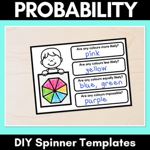 Probability DIY Spinner Templates