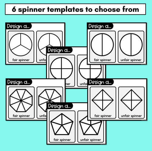 Resource preview 3 for Fair and Unfair - Design a Spinner Templates