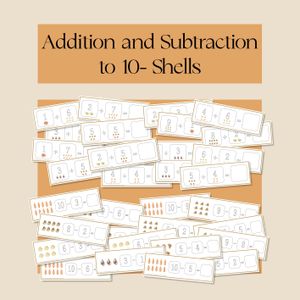 Addition and Subtraction to 10- Shells