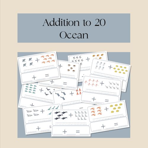 Resource preview 1 for Addition to 20 - Counting on - Ocean