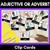 1 for Adjective or Adverb Clip Cards - LOW PREP GRAMMAR ACTIVITY