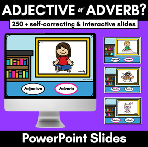 Adjective or Adverb Interactive PowerPoint Slides