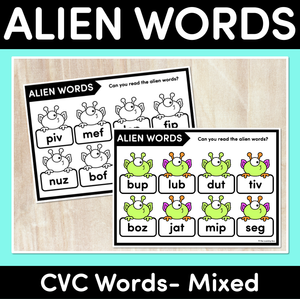 Alien Words CVC Mixed