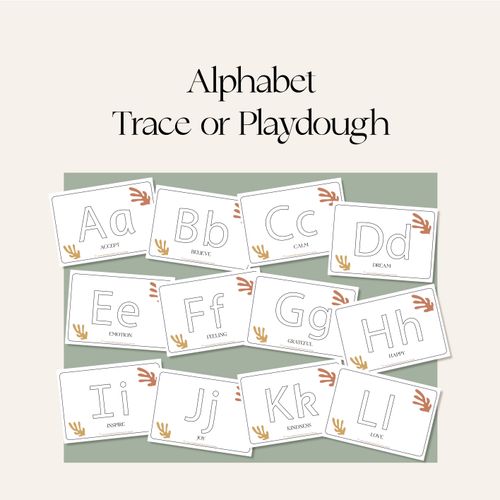 Resource preview 1 for Alphabet Tracing or Playdough Mats