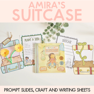 Amira's Suitcase Open Ended Prompt Slides, Craft and Writing Sheets - Book Week 2022