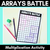 1 for Arrays Battle - Multiplication Activity