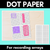 1 for Dot Paper for recording arrays