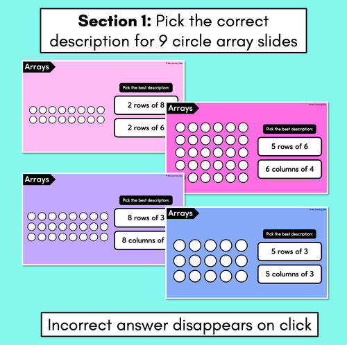 Resource preview 2 for Arrays Slides - learning to describe arrays