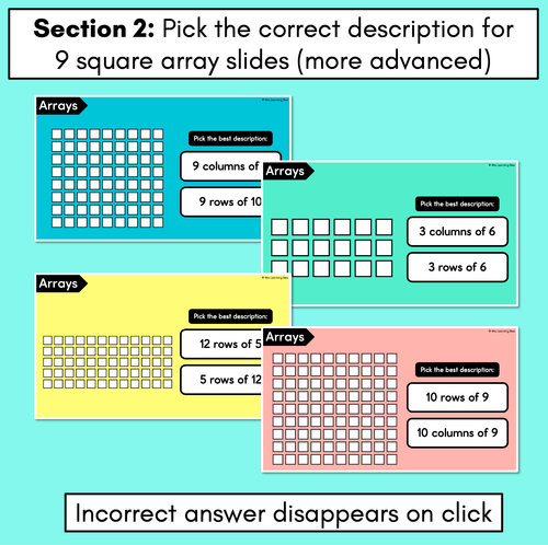 Resource preview 3 for Arrays Slides - learning to describe arrays