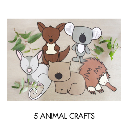 Resource preview 2 for Australian Animals Craft and Writing Sheets