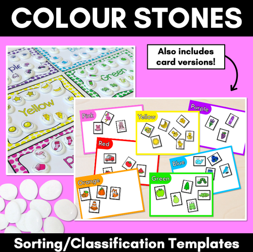 Resource preview 1 for Colour Sorting Templates - Classification & Sorting Activities for Kindergarten