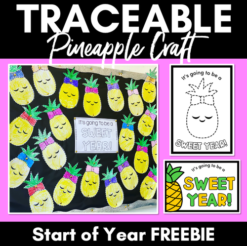 Resource preview 1 for Beginning of Year Craft - Back to School Pineapple Freebie