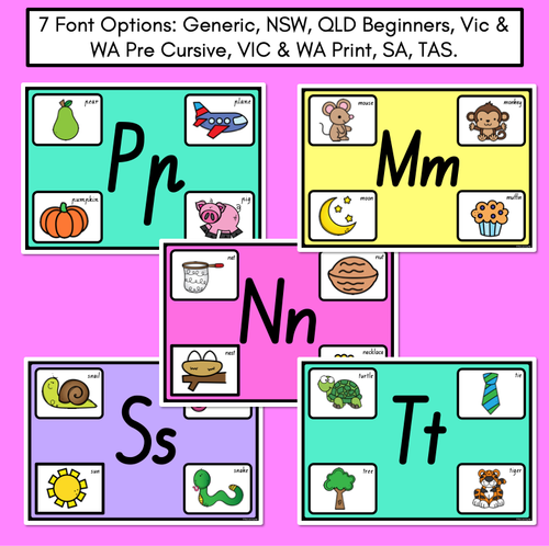 Resource preview 3 for KINDERGARTEN FINE MOTOR ACTIVITIES - Alphabet Playdoh Mats for Beginning Sounds