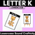 1 for Beginning Sound Crafts - LOWERCASE Letter K - K is for Kangaroo