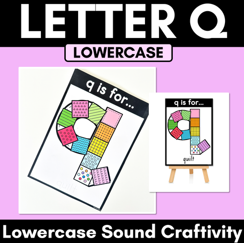 Resource preview 1 for Beginning Sound Crafts - LOWERCASE Letter Q - Q is for Quilt