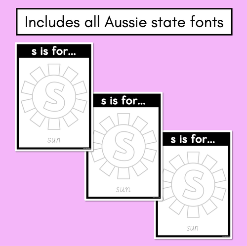 Resource preview 3 for Beginning Sound Crafts - LOWERCASE Letter S - S is for Sun