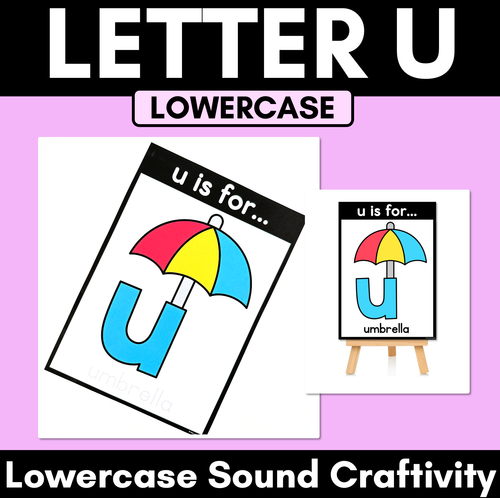 Resource preview 1 for Beginning Sound Crafts - LOWERCASE Letter U - U is for Umbrella