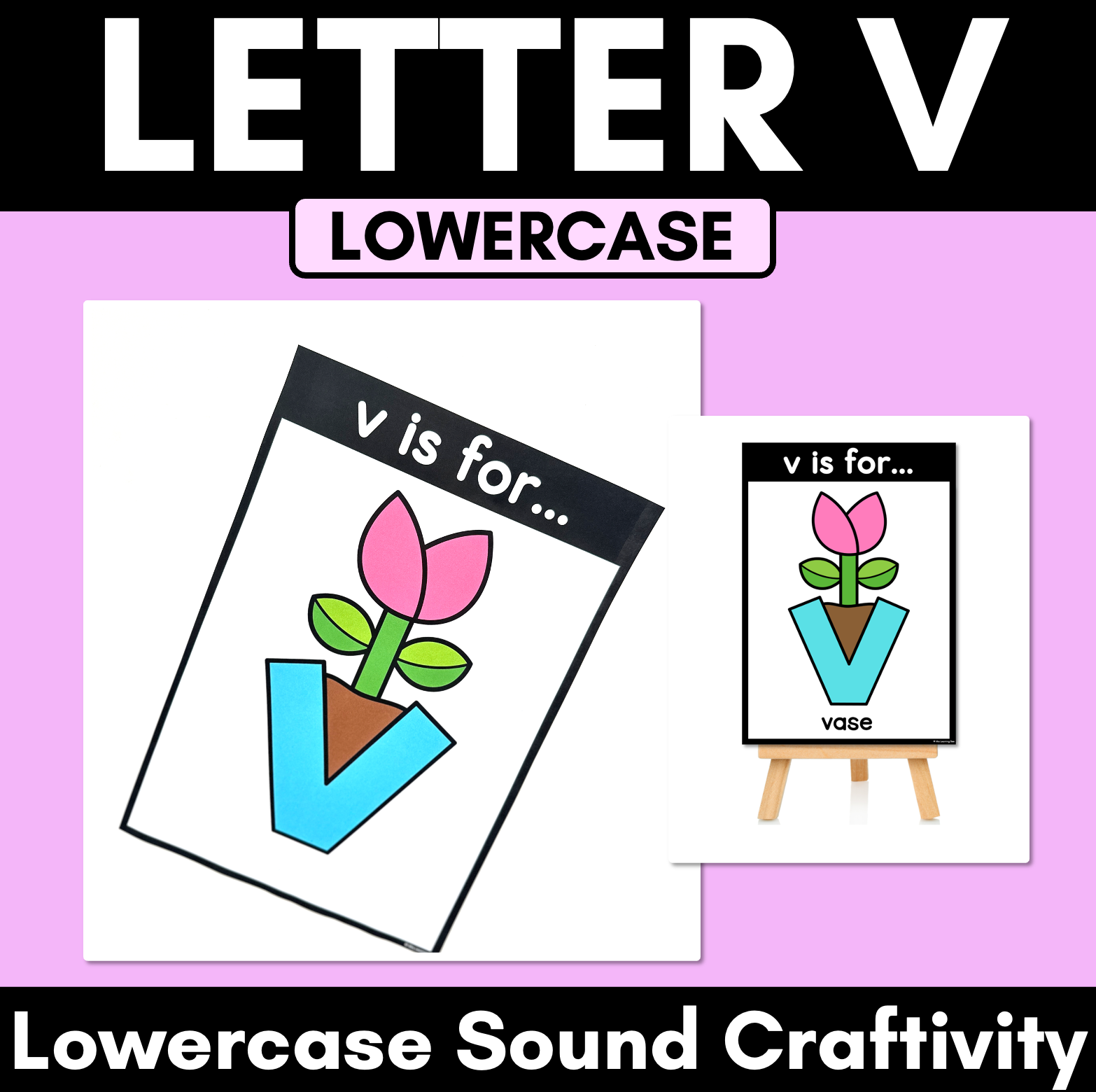 V Is For Vase Craft Template