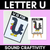 1 for Beginning Sound Crafts - UPPERCASE Letter U - U is for Umbrella Bird