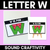 1 for Beginning Sound Crafts - UPPERCASE Letter W - W is for Watermelon