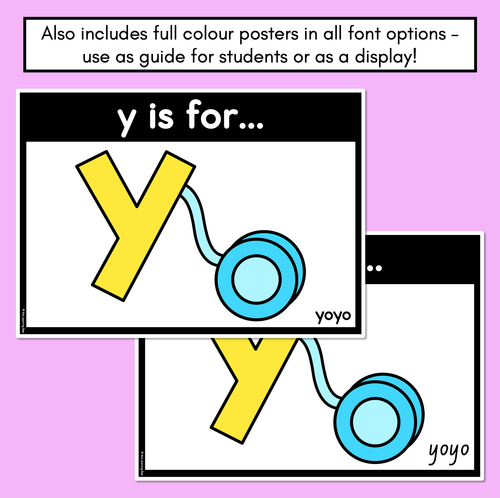 Resource preview 4 for Beginning Sound Crafts - LOWERCASE Letter Y - Y is for Yoyo