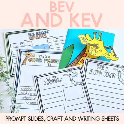 Resource preview 1 for Bev and Kev Writing and Math Slides, Craft and Writing Sheets - Book Week 2023