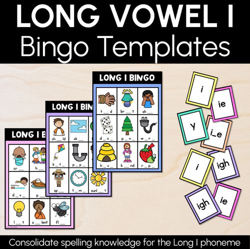 Resource preview 1 for Long Vowel I Bingo Games - Phonics Activity