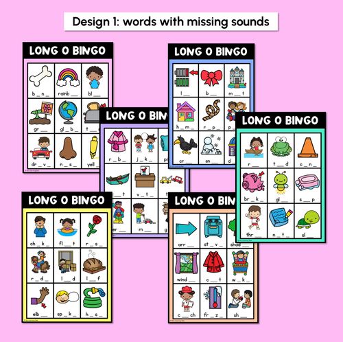 Resource preview 2 for Long Vowel O Bingo Game - Phonics Activity