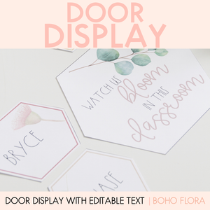 Door Display - Boho Flora