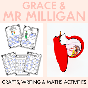 Grace and Mr Milligan - Crafts, Writing & Maths Activities - Book Week 2024