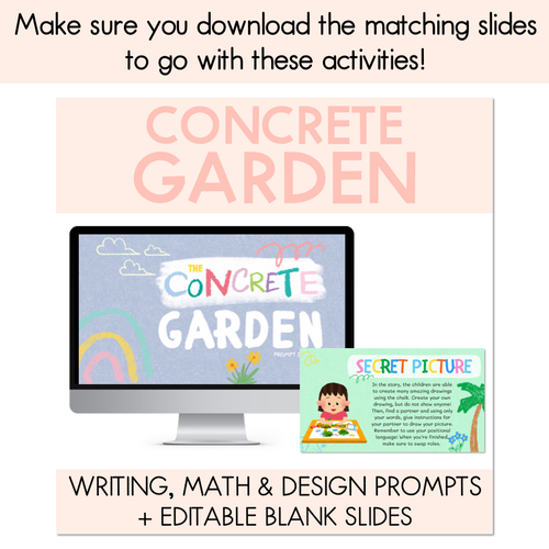 Resource preview 5 for The Concrete Garden - Crafts, Writing & Maths Activities - Book Week 2024