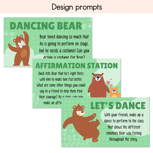 Resource preview 3 for Bear and Duck Are Friends - Writing, Maths & Design Prompt EDITABLE SLIDES - Book Week 2024