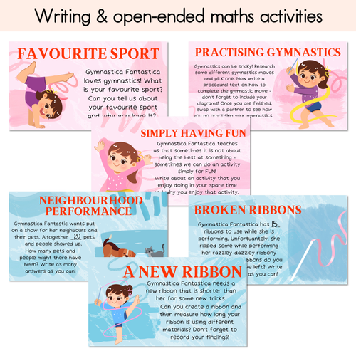 Resource preview 2 for Gymnastica Fantastica - Writing, Maths & Design Prompt EDITABLE SLIDES - Book Week 2024
