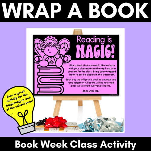 Resource preview 1 for WRAP A STORY BOOK - Book Week or Start/End of Year Classroom Book Activity