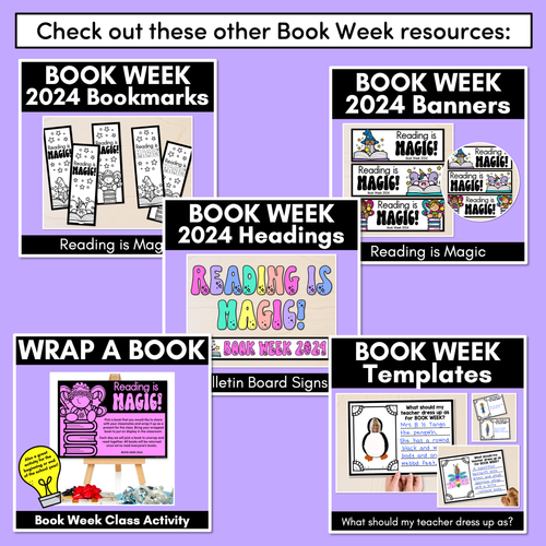 Resource preview 5 for WRAP A STORY BOOK - Book Week or Start/End of Year Classroom Book Activity