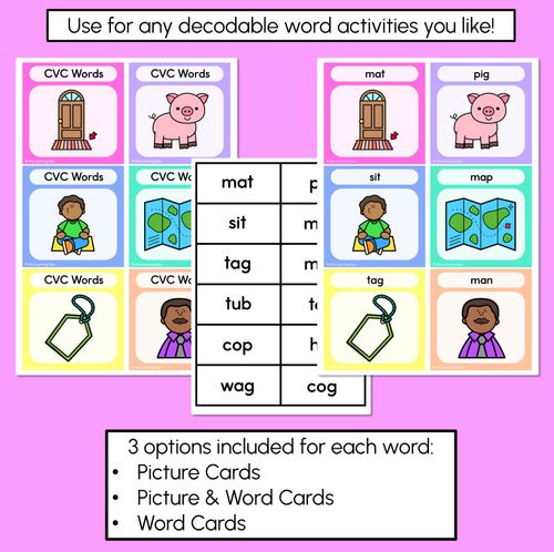 Resource preview 4 for CVC Word Building Cards