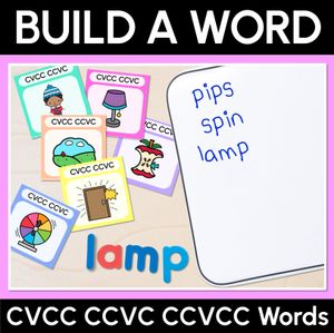 CVCC CCVC Word Building Cards