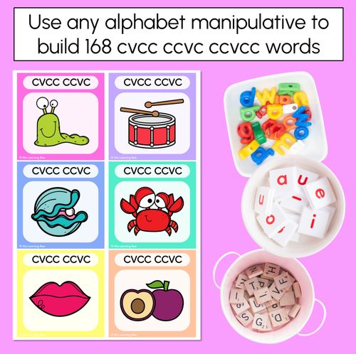 Resource preview 2 for CVCC CCVC Word Building Cards