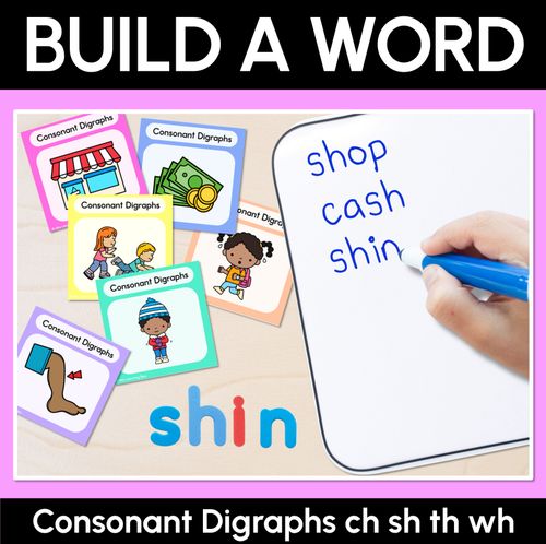 Resource preview 2 for Consonant Digraph Word Building Bundle
