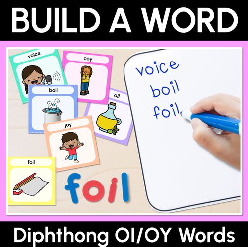 Resource preview 1 for DIPHTHONG OI & OY Word Building Cards