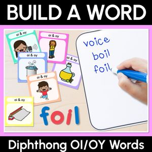DIPHTHONG OI & OY Word Building Cards