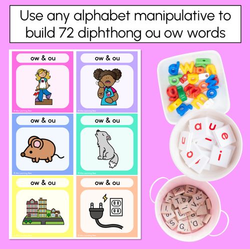 Resource preview 2 for DIPHTHONG OW & OU Word Building Cards